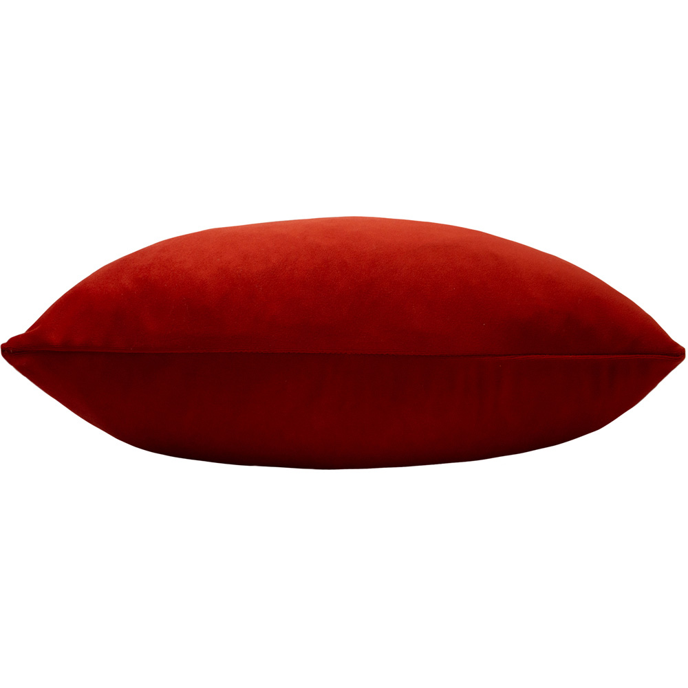 Paoletti Sunningdale Flame Rectangular Velvet Cushion Image 2