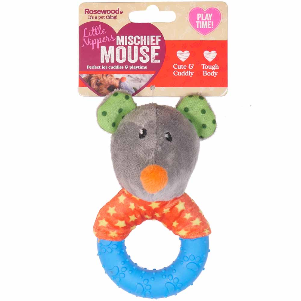 Little Nippers Mischief Mouse Puppy Toy Image 5