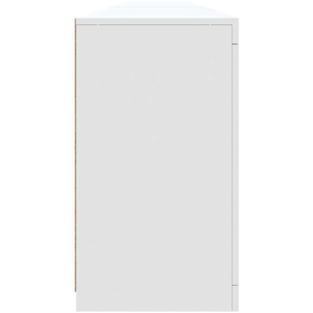 vidaXL 8 Door 12 Shelf White LED Sideboard 5 Piece Image 6