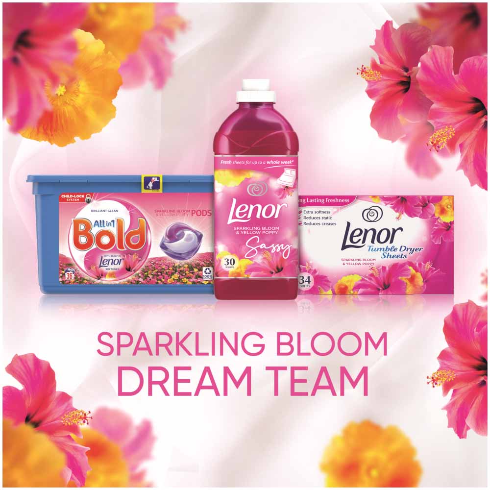 Bold All-in-1 Pods Sparkling Bloom Washing Liquid Capsules 26 Washes Image 5