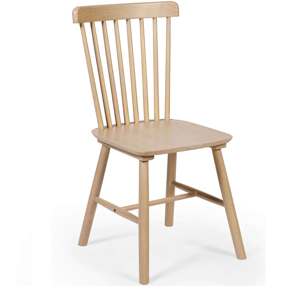 Julian Bowen Sakura Set of 2 Oak Dining Chair Image 3