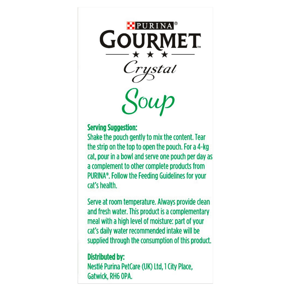 Gourmet Soup Multi Variety Chicken Cat Food 4 x 40g Image 6