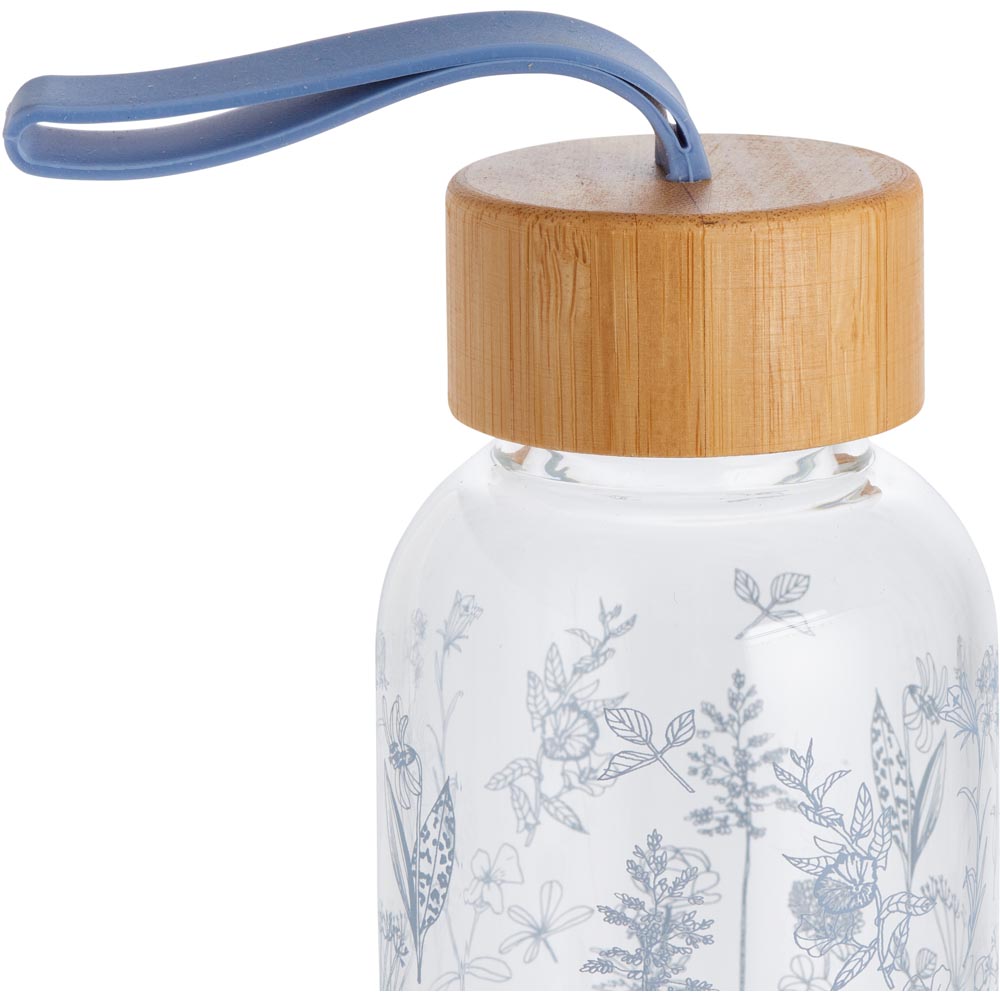 Wilko Floral Glass Bottle Wilko
