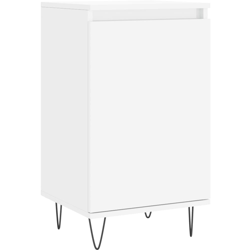 vidaXL Single Door White Sideboard Image 2