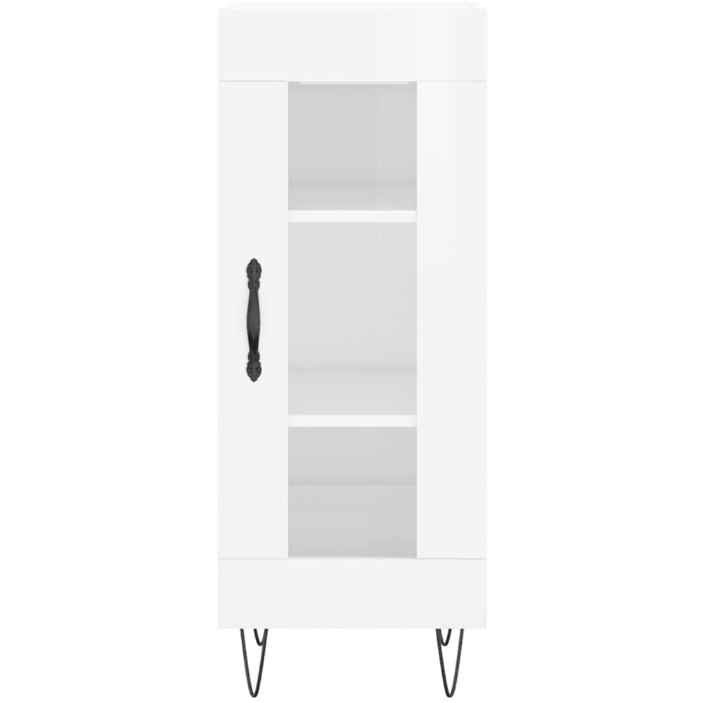 vidaXL Single Door White Sideboard Image 5