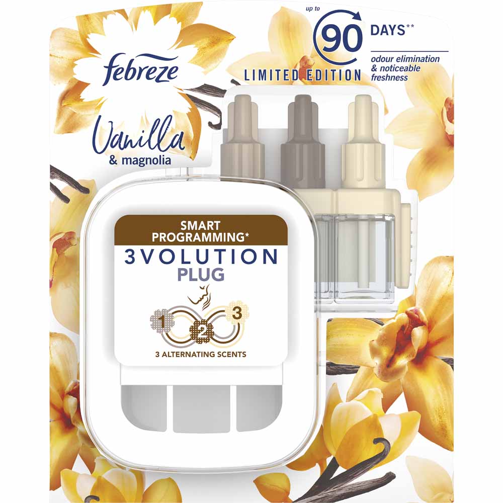 Febreze 3Volution Air Freshener Starter Kit Vanilla Image 1