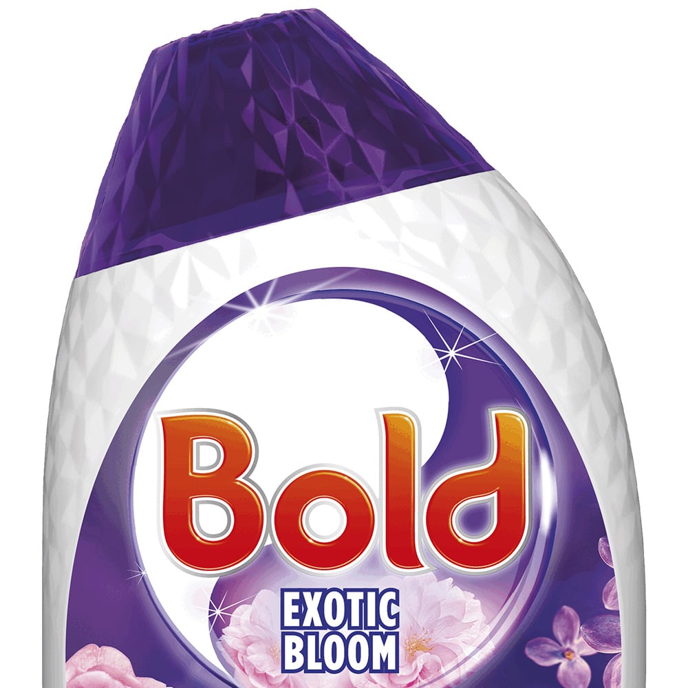 Bold 2 in 1 Exotic Bloom Washing Liquid Detergent Gel 35 Washes Case of 6 x 1.23L Image 3