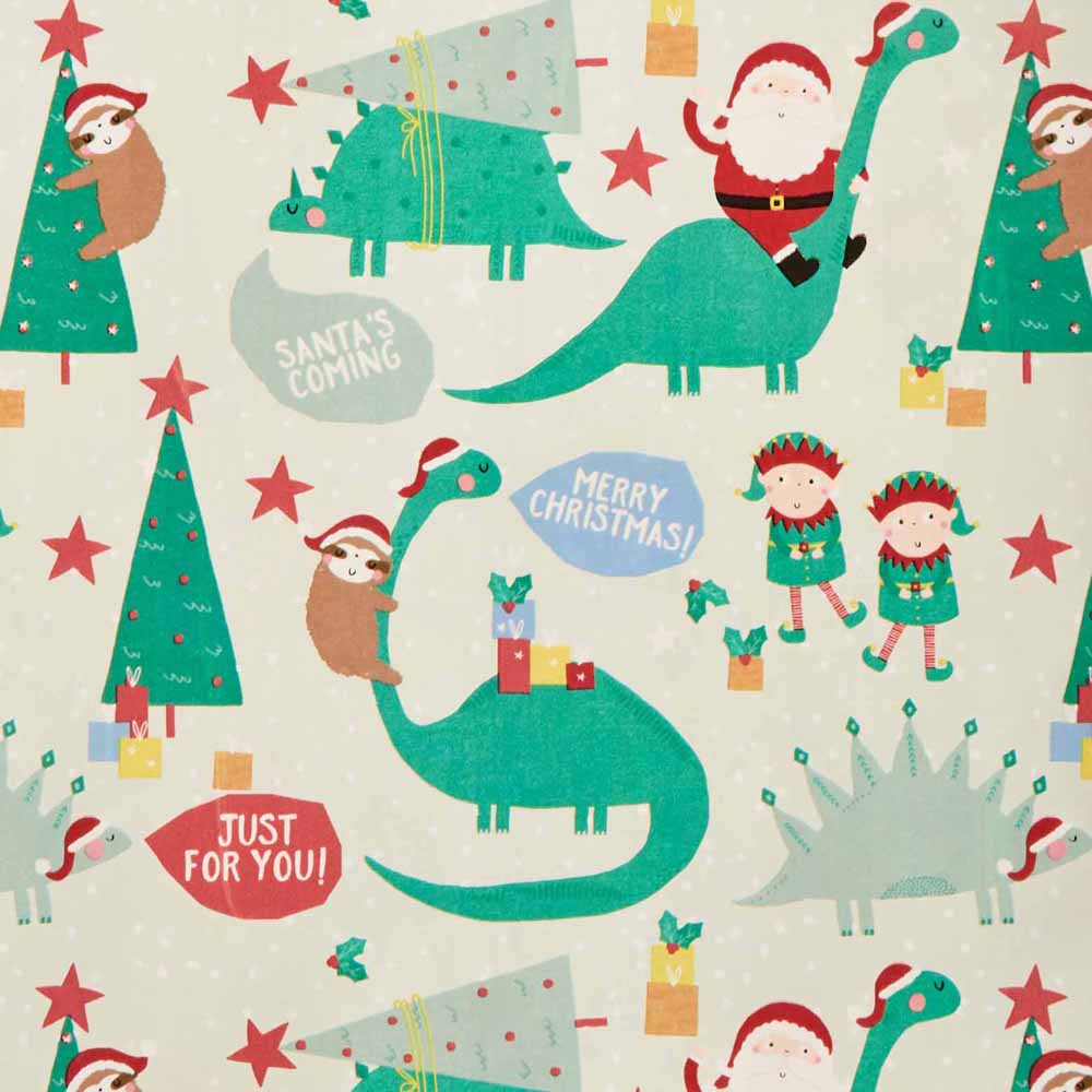 Wilko Festive Fiesta Gift Wrap 9 Sheets Image 4