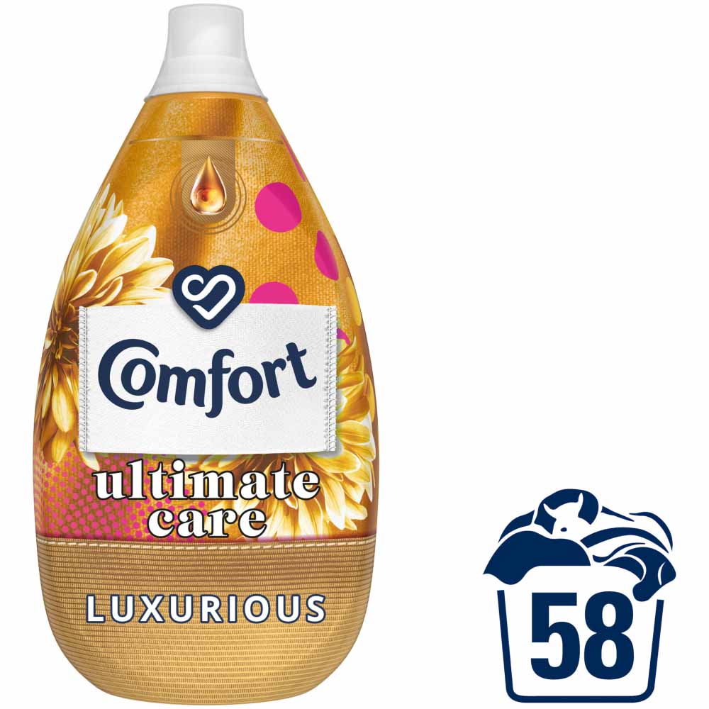 Comfort Ultimate Care Luxurious Fabric Conditioner 58 Washes 870ml Image 1