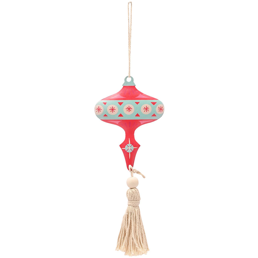 The Christmas Gift Co Hanging Metal Decorations 4 Pack Image 5