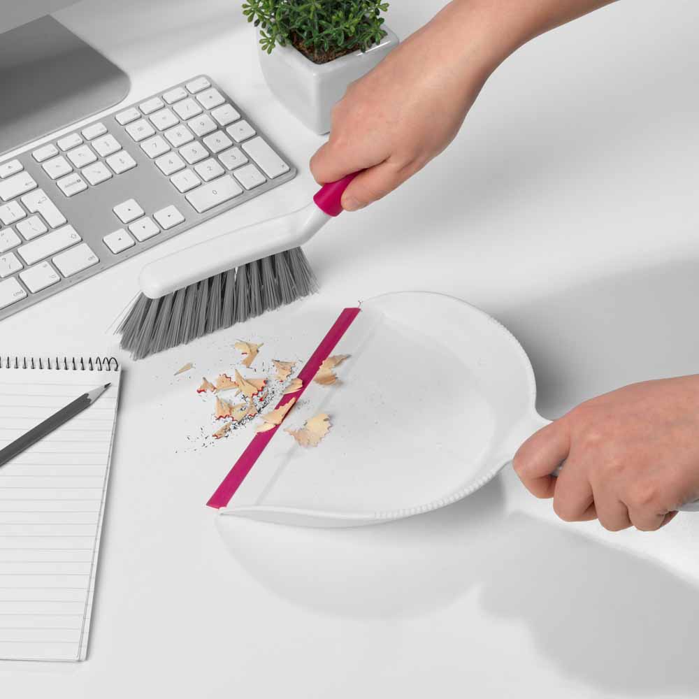 Kleeneze Antibacterial Mini Dustpan and Brush Set Wilko