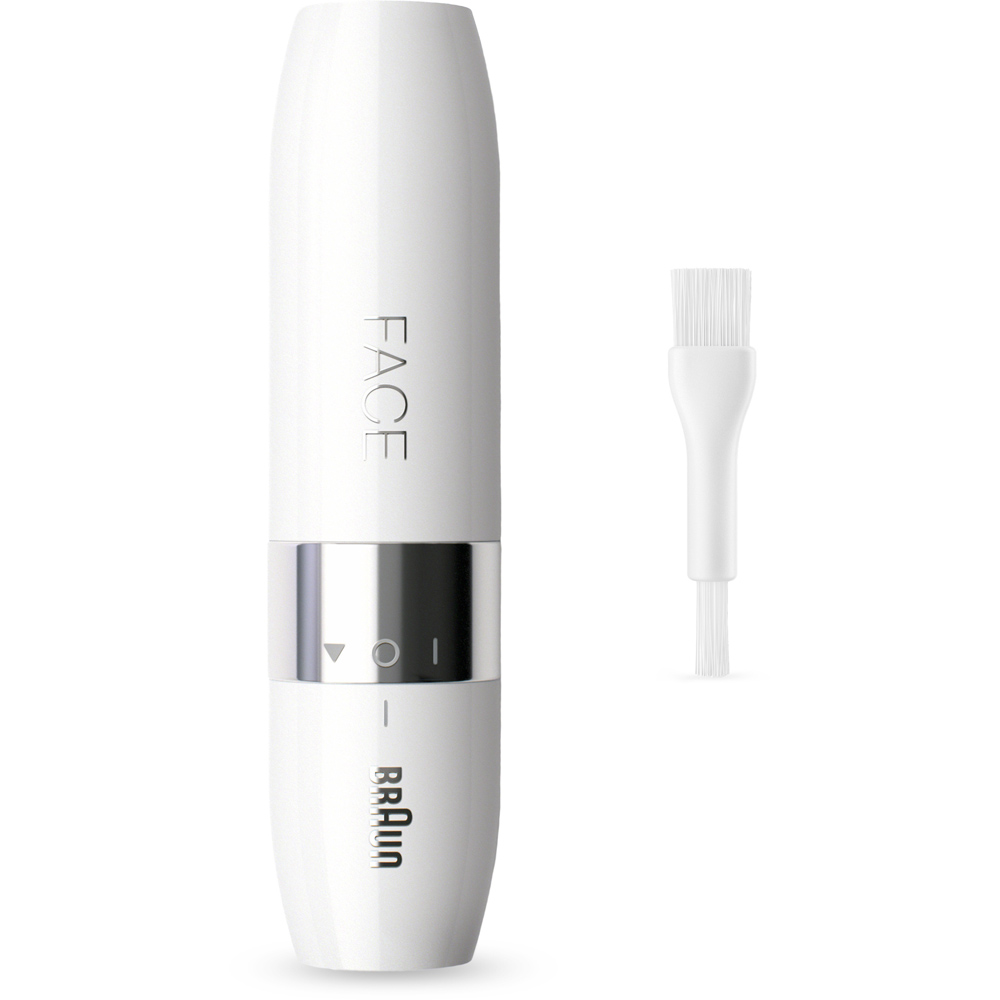 Braun White Portable Mini Electric Facial Hair Remover Image 4