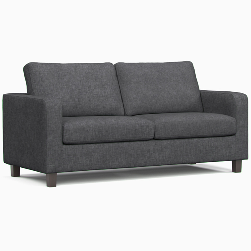 Monroe 3 Seater Turin Grey Sofa Image 2
