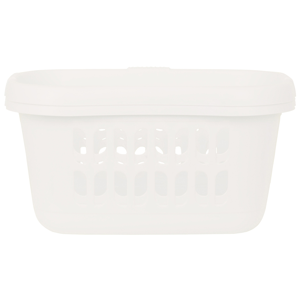 2 x Wham Casa Plastic Hipster Laundry Basket Soft Cream Image 4