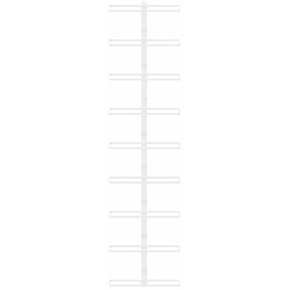 vidaXL 9 Bottle White Wall Mounted Wine Rack Image 4