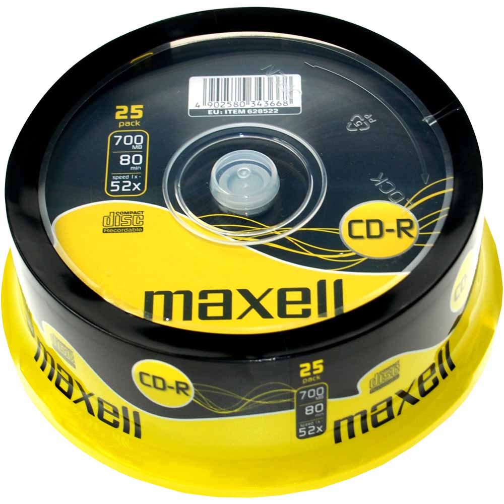 Maxell CD-R 80 52x Spindle 25 pack Image