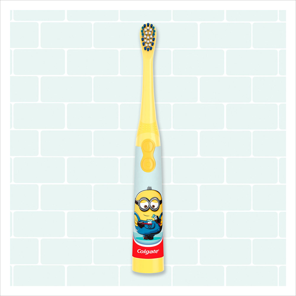 Colgate Extra Soft Battery Powered Kids' Minions Toothbrush Image 2