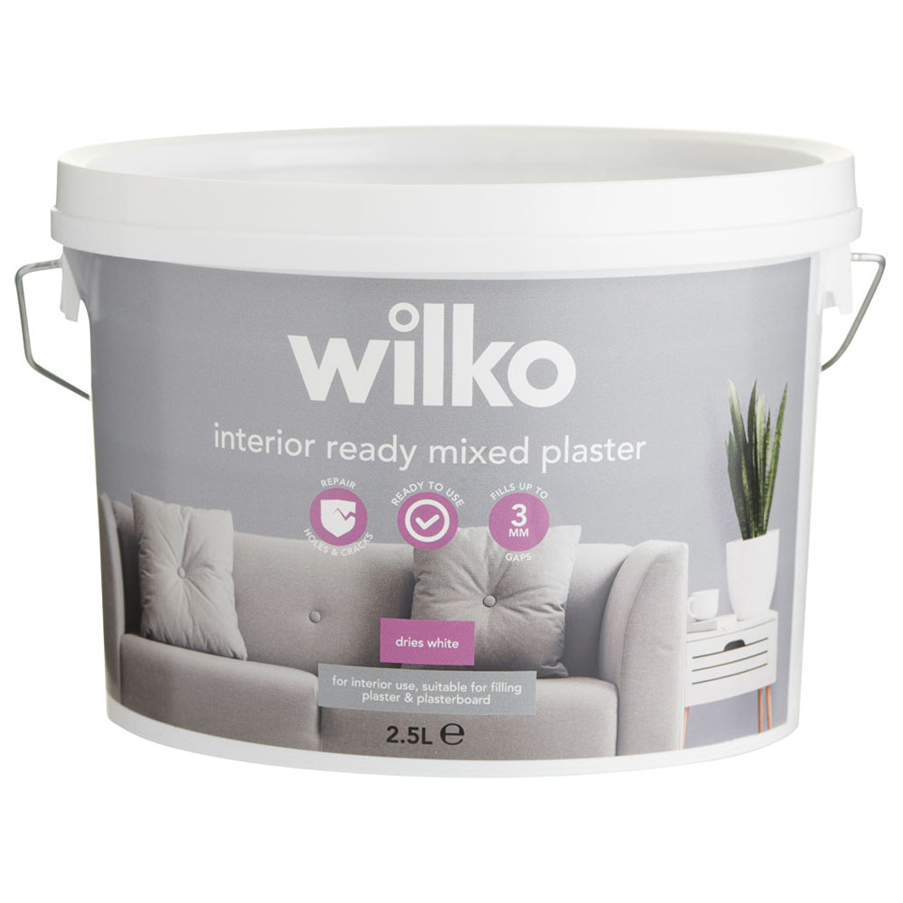 Wilko 2.5L Ready Mixed Interior Plaster Repair Image 1