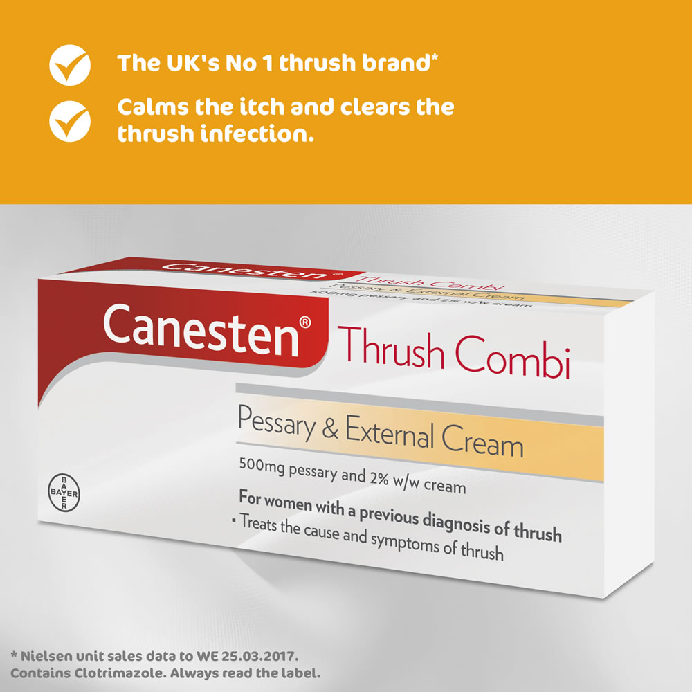 Bayer Canesten Thrush Combi Pessary and External Cream Image 3