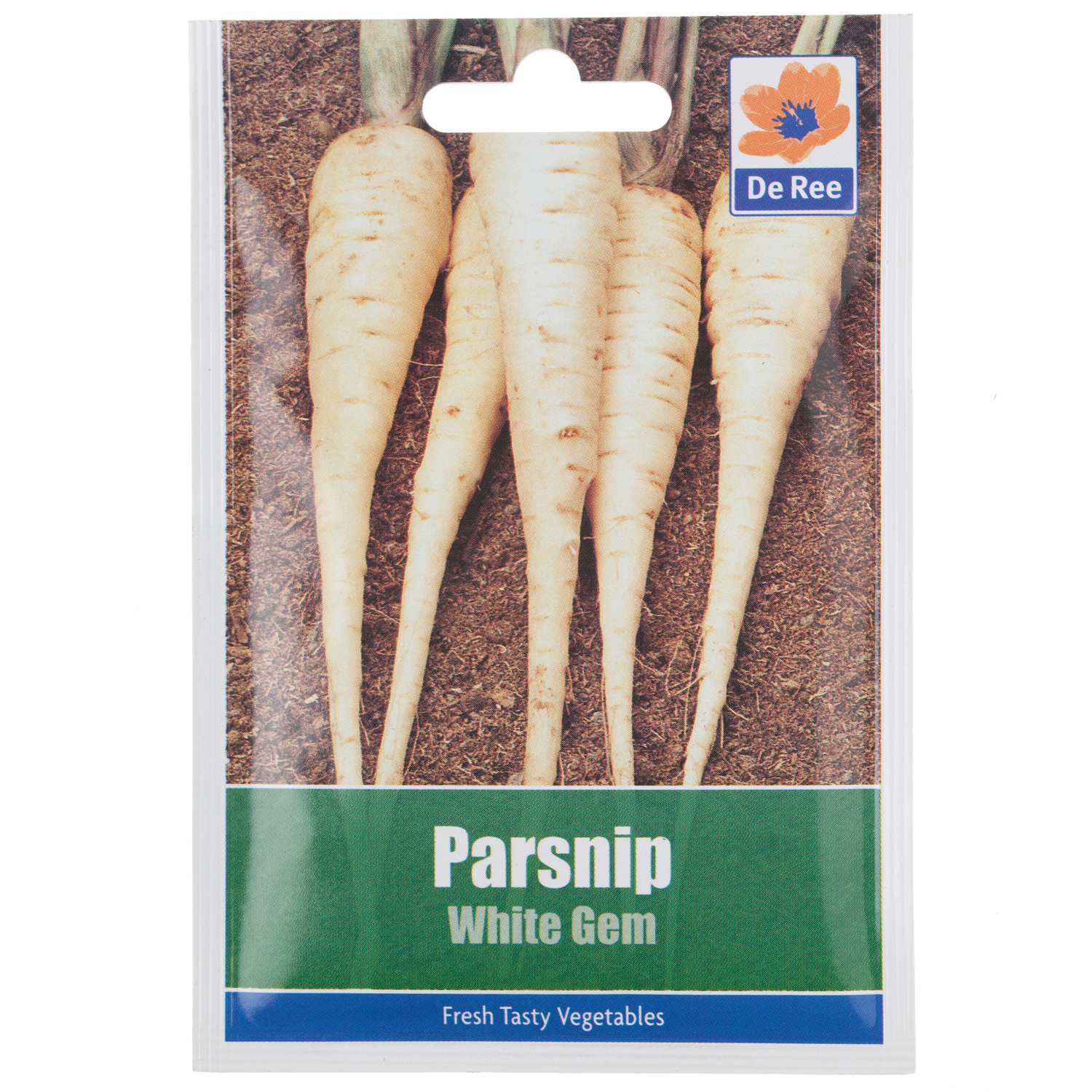 White Gem Parsnip Seed Packet Image