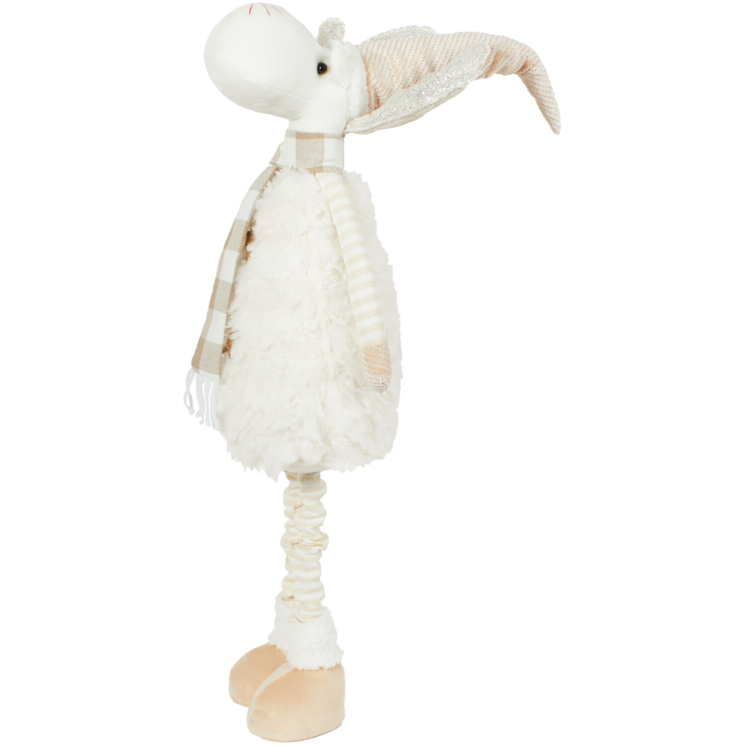 Reindeer with LED Antlers  - Beige Image 3
