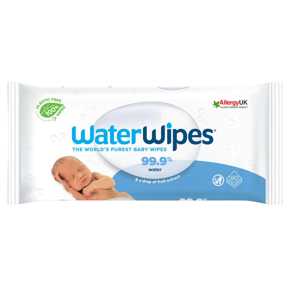 Waterwipes Biodegradable Baby Wipes 60 Pack Image 1