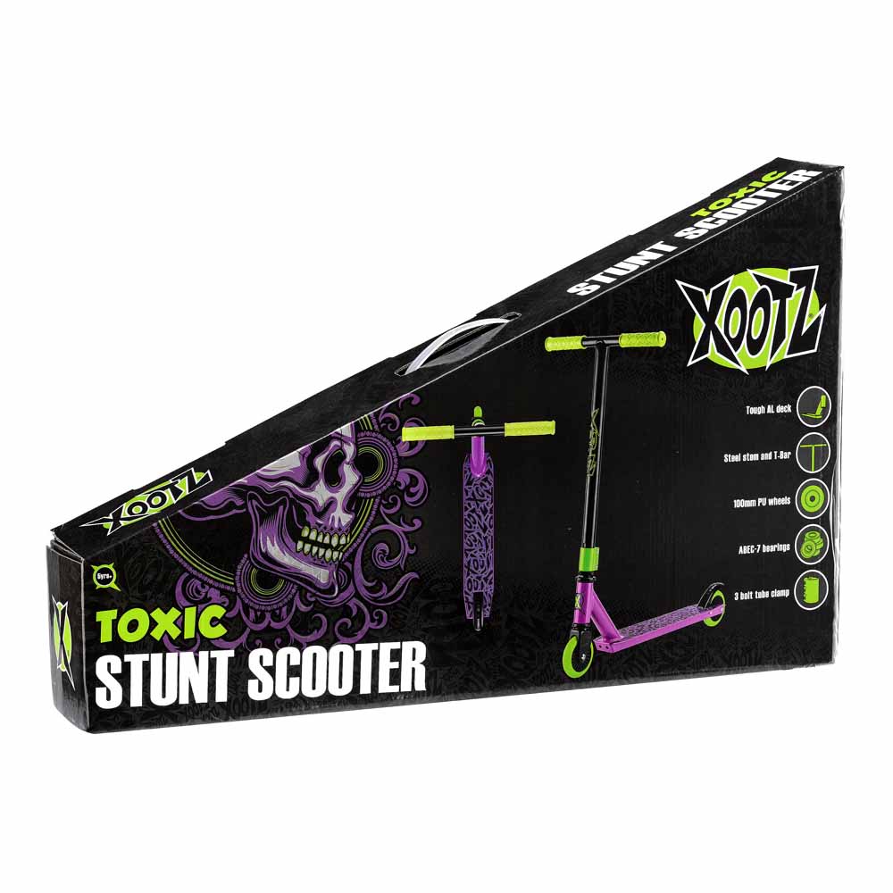 Xootz Stunt Scooter - Toxic Purple Image 3