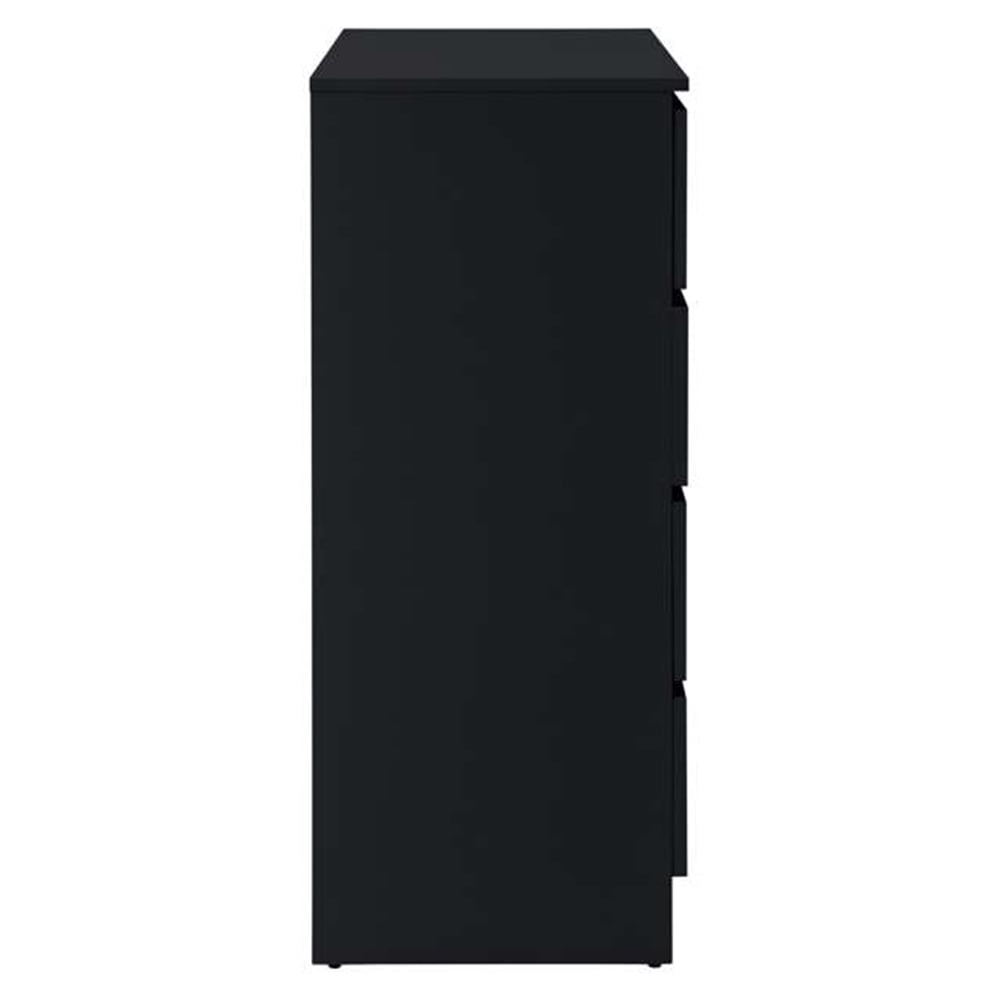 Oslo 4 Drawer Black Chest of Drawers Image 6
