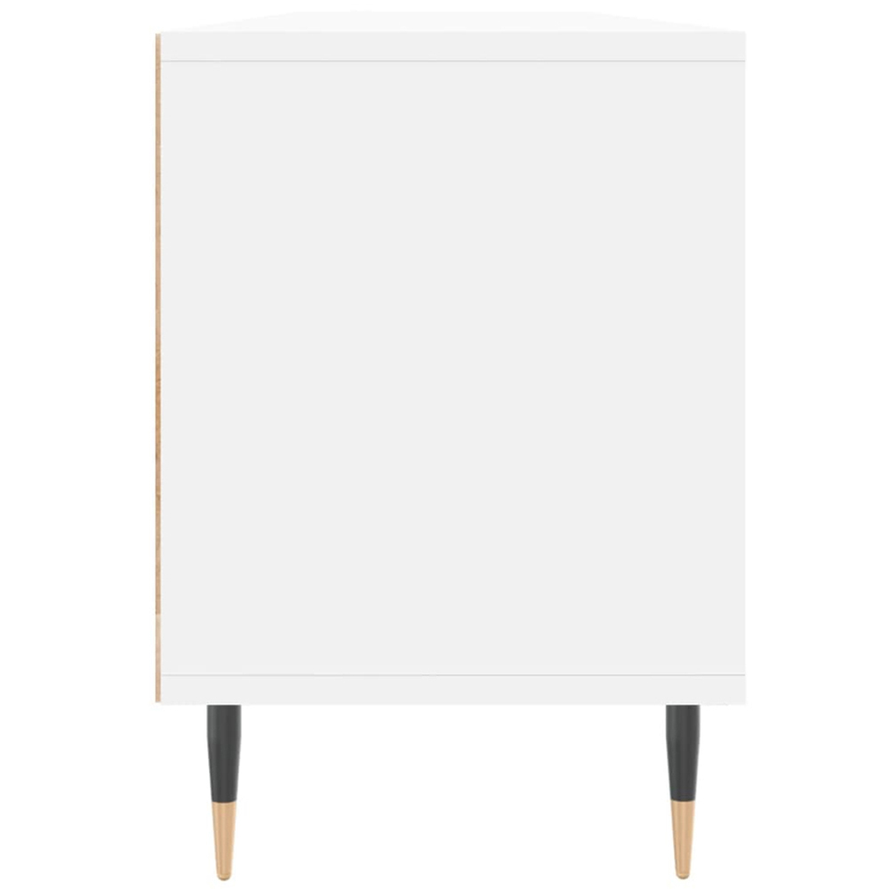 vidaXL 3 Door 3 Shelf White TV Cabinet Image 7
