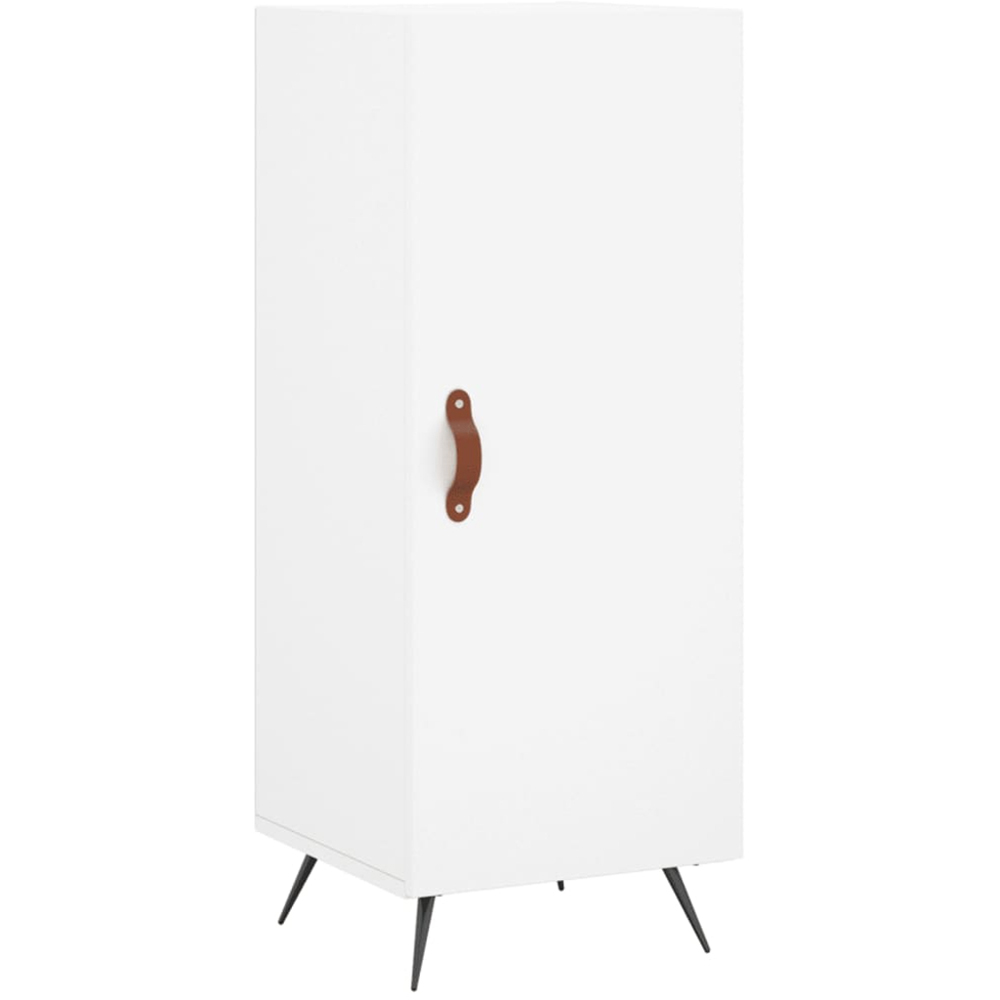 vidaXL Single Door White Sideboard Image 2