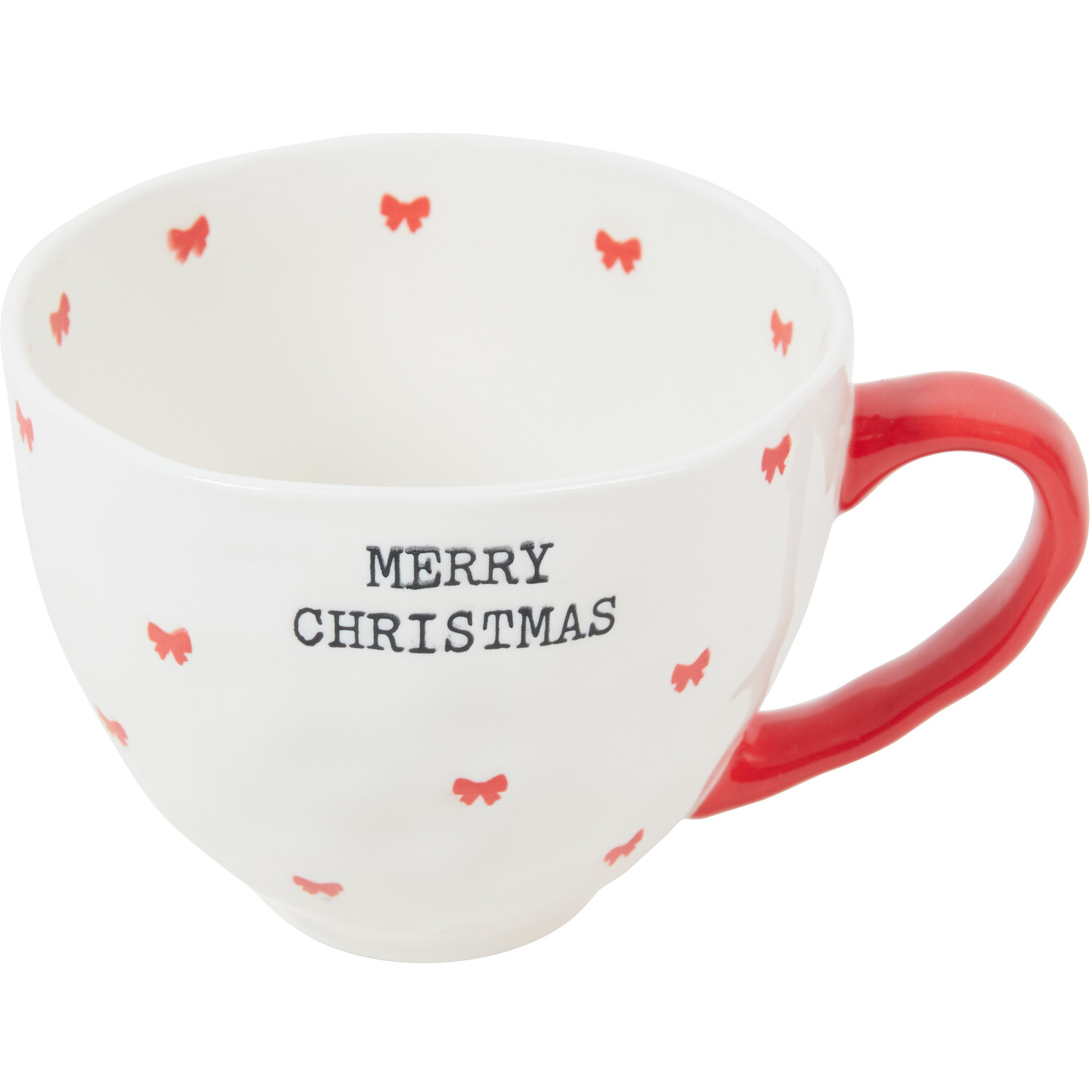Merry Christmas Bow Mug - Red Image 1