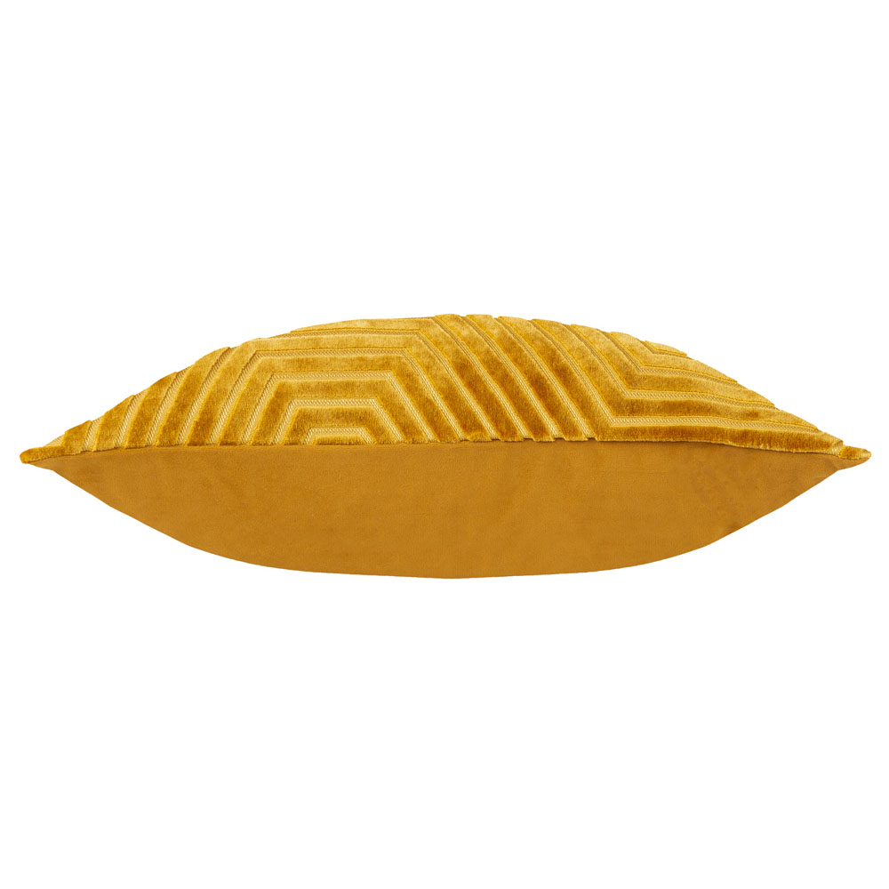 Paoletti Evoke Gold Cut Velvet Cushion Image 5