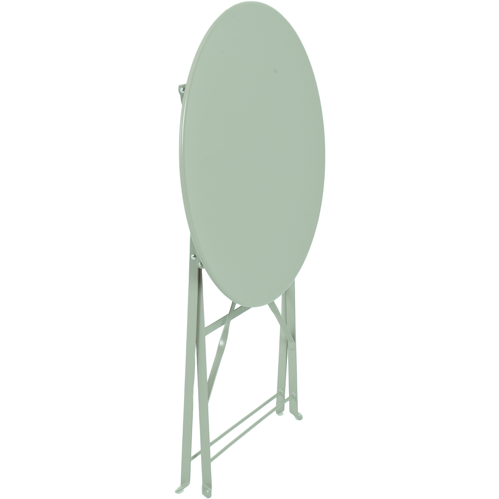 Charles Bentley Folding Metal Bistro Set Heritage Green Image 5