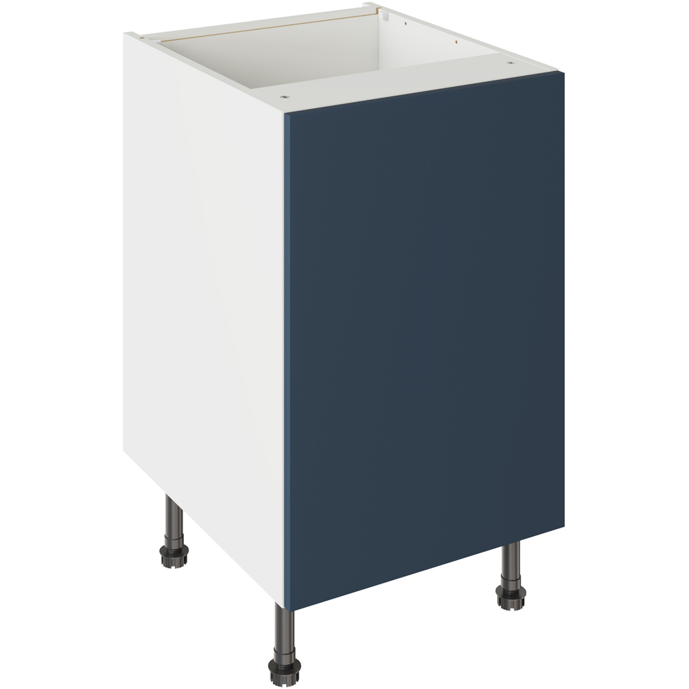Kitchen Kit Slab Supermatt Blue Base Kitchen Cabinet Flatpack 500mm Image 1