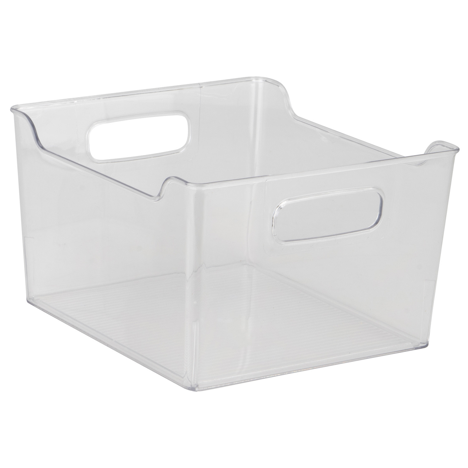 Clear Square Storage Bin Image