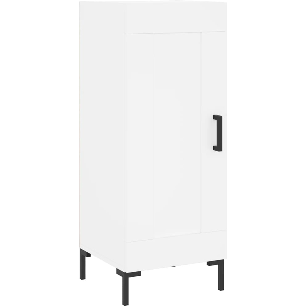 vidaXL Single Door White Sideboard Image 2