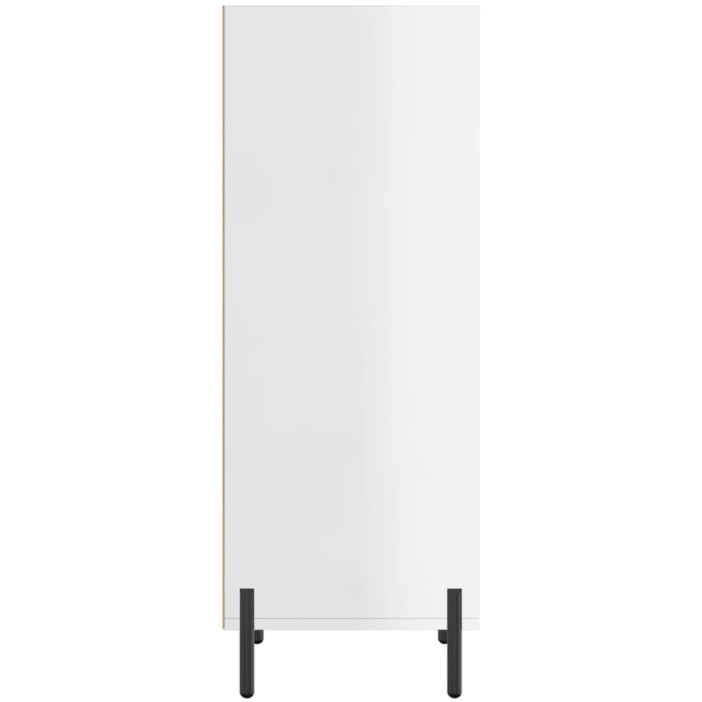 vidaXL 3 Shelf High Gloss White Sideboard Image 5