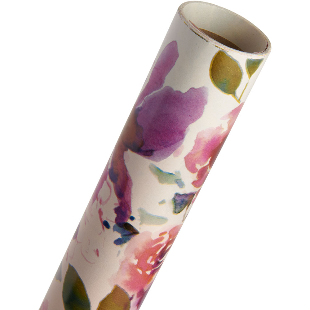 Wilko 3m Floral Roll Wrap Image 3