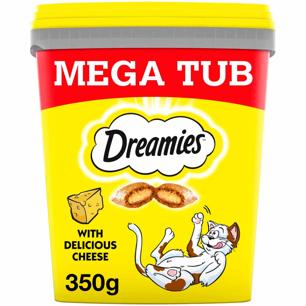 Dreamies Cheese Cat Treats Mega Tub 350g Image 1