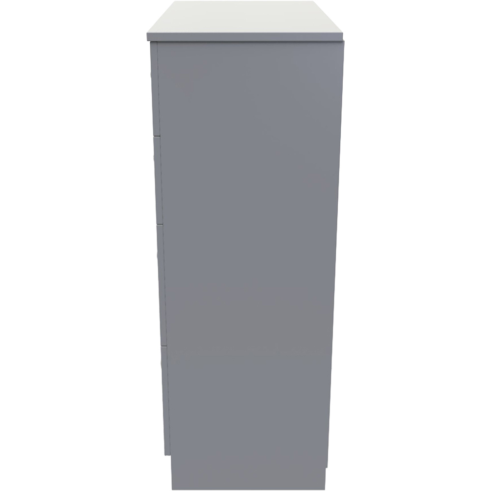 Crowndale Avon 4 Drawer Dusk Grey Deep Chest of Drawers Ready Assembled Image 3