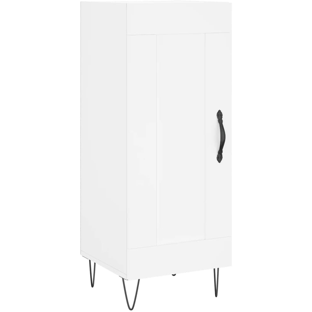 vidaXL Single Door White Sideboard Image 2