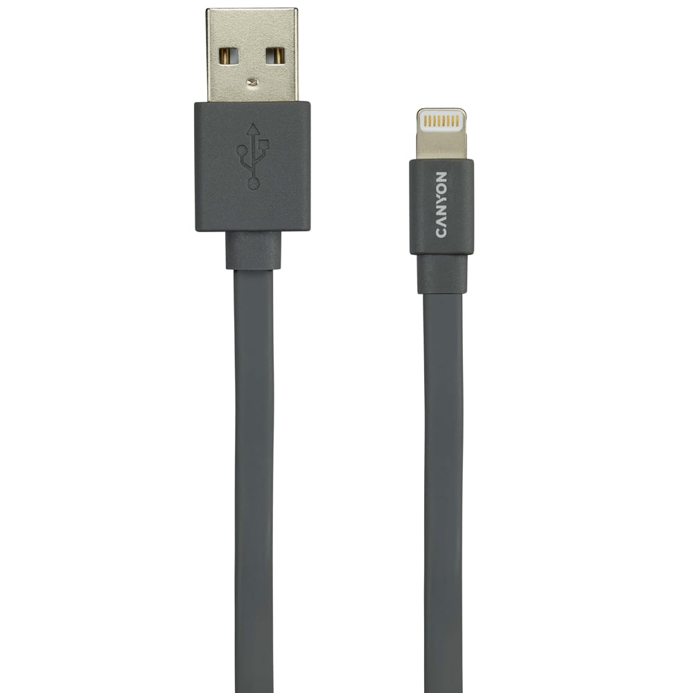 Canyon Dark Grey Charge and Sync MFI Cable 1m Image 1