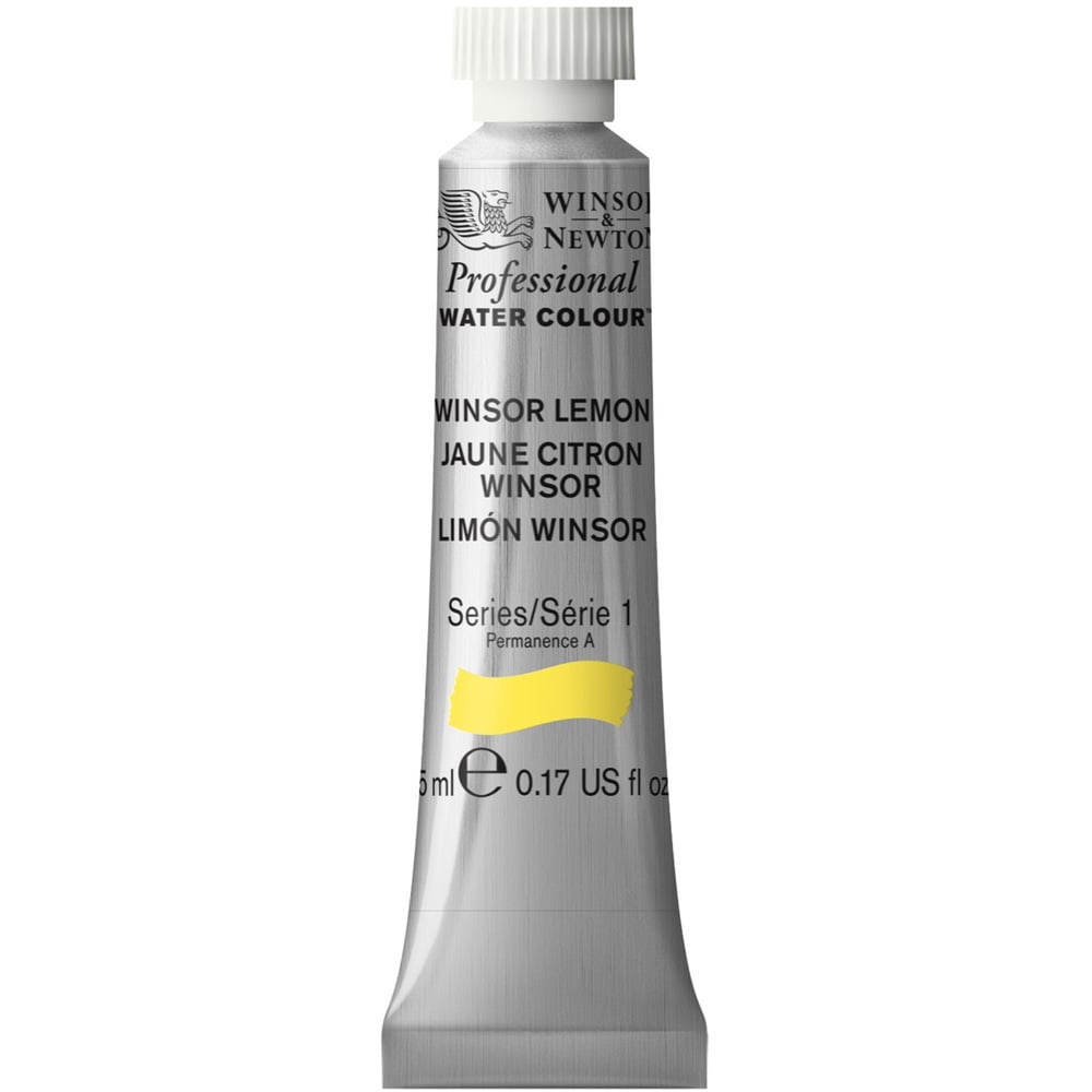 Winsor and Newton 5ml Professional Watercolour Paint - Windsor Yellow Image 1