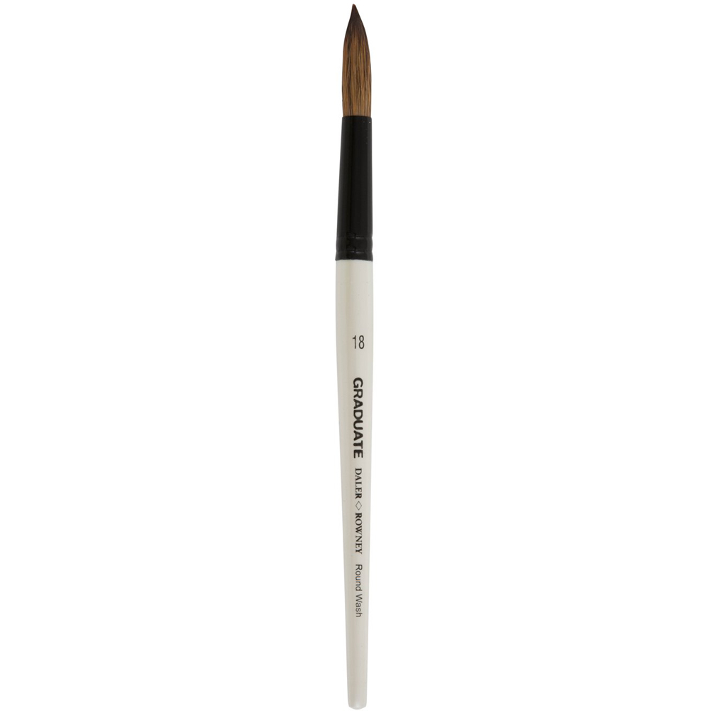 Daler-Rowney Graduate Pony and Synthetic Round Wash Short Handle Brush - 18 Image