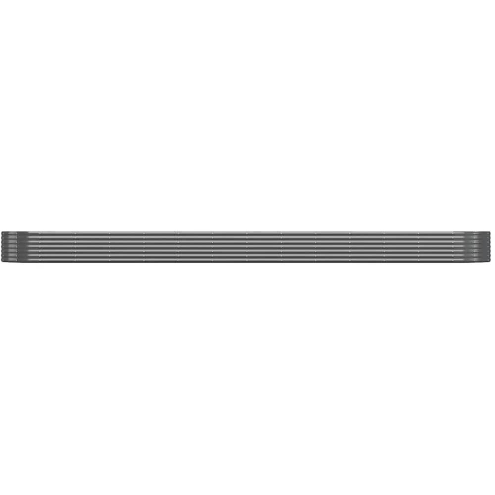 vidaXL Anthracite Steel Raised Garden Bed 36 x 544 x 100cm Image 2