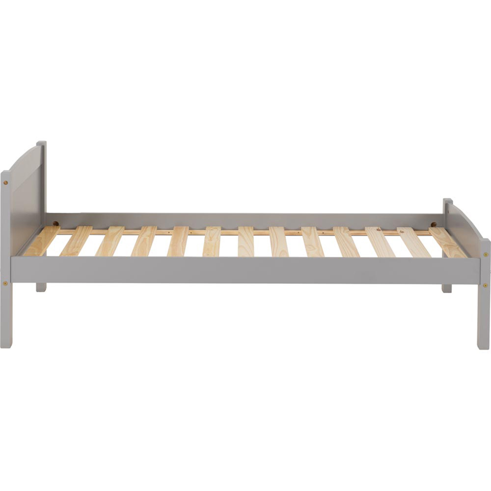 Seconique Single Amber Grey Slate Bed Frame Image 4
