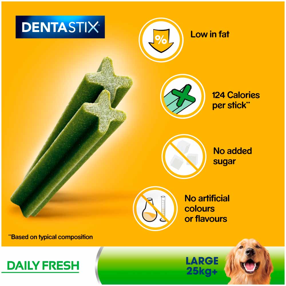 Pedigree 21 Pack Dentastix Fresh Adult Large Dog Treats 810g Image 6