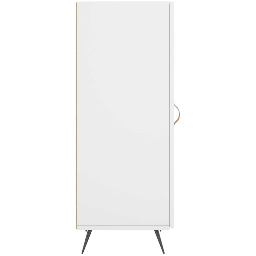 vidaXL Single Door White Sideboard Image 7