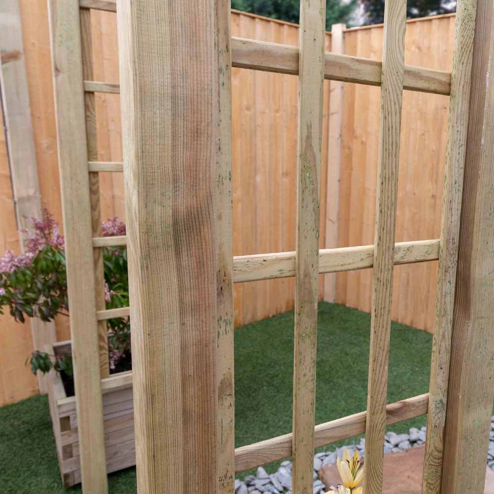 Mercia 6.8 x 4.3 x 2.3ft Pressure Treated Bow Top Garden Arch Image 4