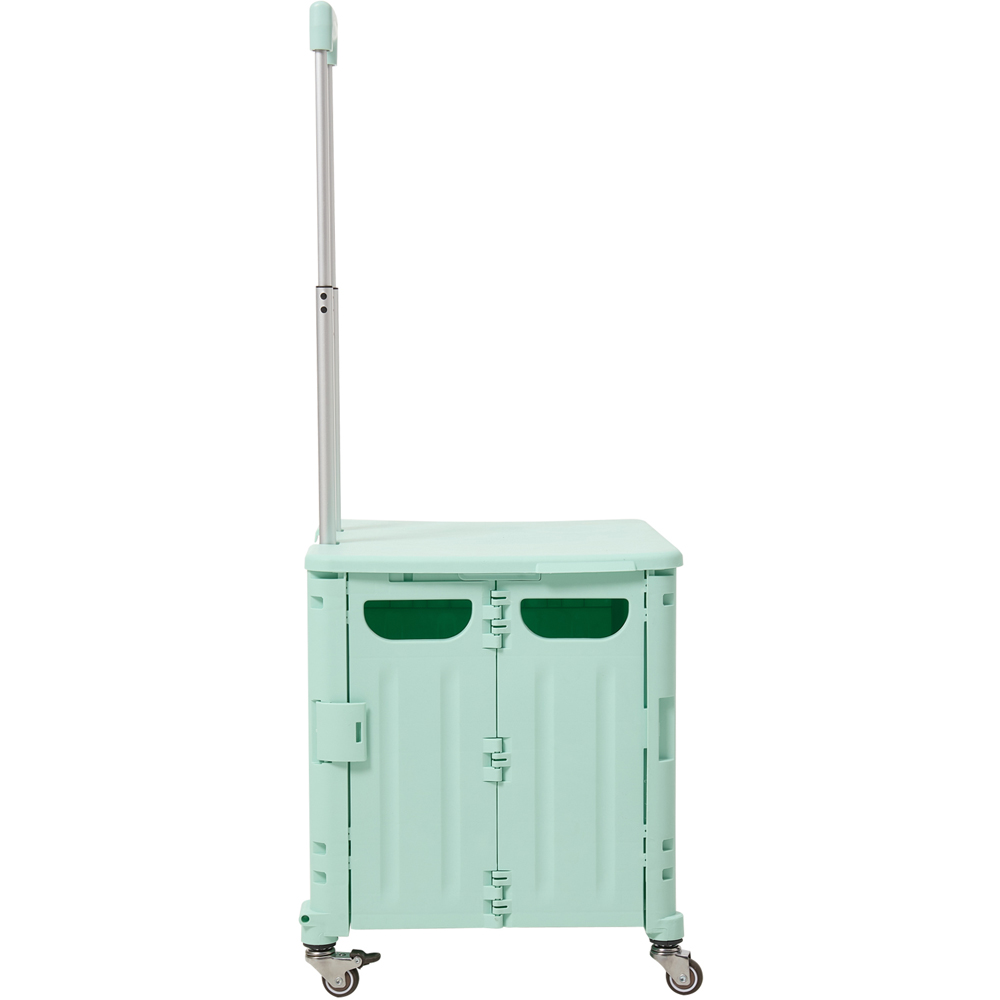 Living and Home 65L Green Foldable Shopping Trolley Image 3